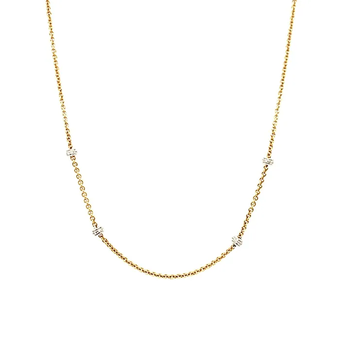 Necklaces Aaron Basha 18K Yellow Gold Diamond Necklace Aaron Basha