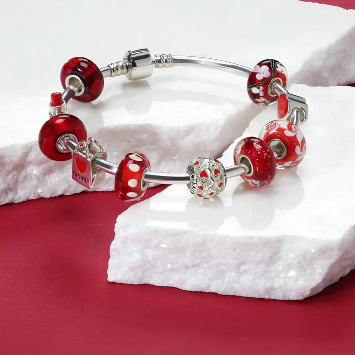 Necklaces BlingJewelry Wholesale Red Silver I Love You Heart Filigree Charm Bead for European Bracelets Necklaces BlingJewelry Wholesale Red Silver I Love You Heart Filigree Charm Bead for European Bracelets