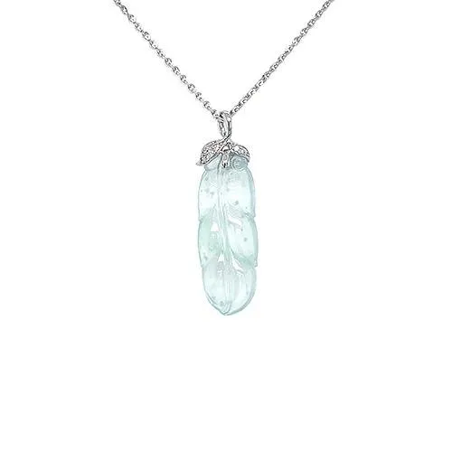Necklaces CH Collection Jade Peapod Pendant and Chain