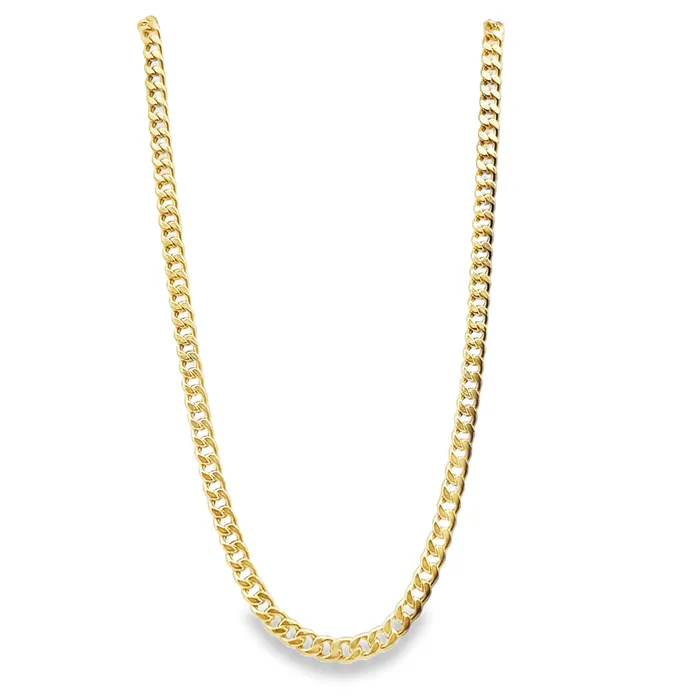Necklaces Classic Creations 10kt Yellow Gold 35mm 20 Inch Hollow Curb Chain
