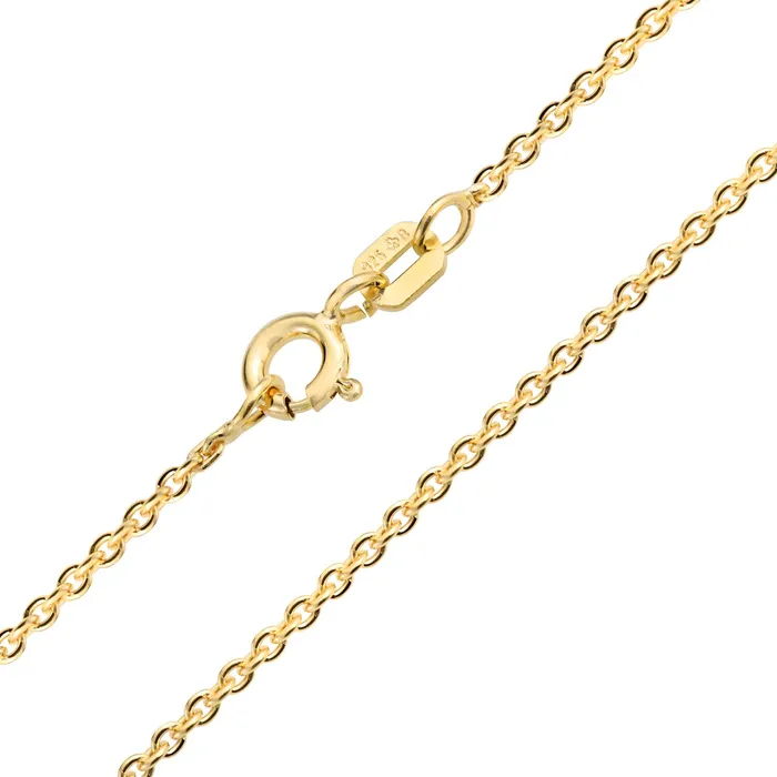 Necklaces Fine Italian Rolo Link Cable Chain Necklace 14K Yellow Plated Silver 1624 Inch BlingJewelry Wholesale