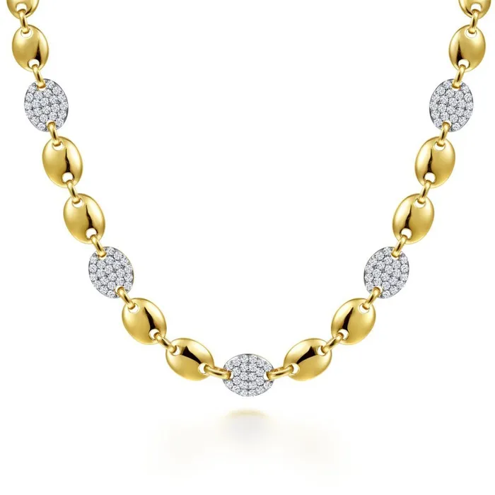 Necklaces Gabriel Co Diamond Pav Station Necklace Gabriel Co