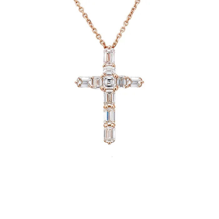 Necklaces JB Star JB Star Cross Diamond Pendant