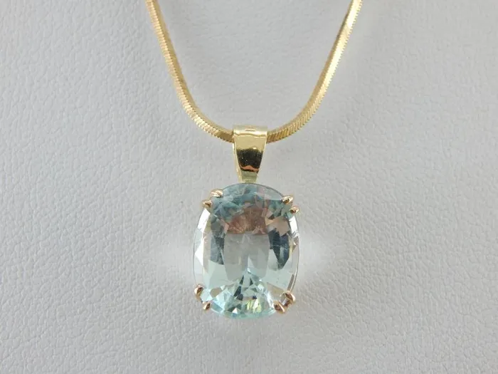 Necklaces Market Square Jewelers Simply Pretty Something Blue Aquamarine and Gold Pendant Necklaces Market Square Jewelers Simply Pretty Something Blue Aquamarine and Gold Pendant
