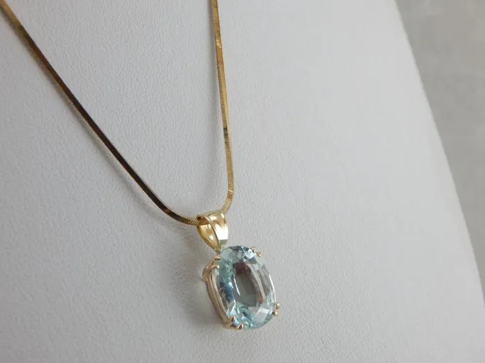 Necklaces Market Square Jewelers Simply Pretty Something Blue Aquamarine and Gold Pendant Necklaces Market Square Jewelers Simply Pretty Something Blue Aquamarine and Gold Pendant