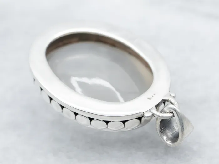 Necklaces Market Square Jewelers Sterling Silver Large Moonstone Pendant Necklaces Market Square Jewelers Sterling Silver Large Moonstone Pendant
