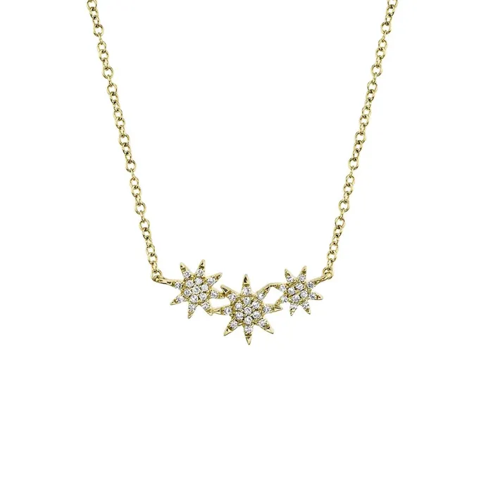 Necklaces Shy Creation Shy Creation Diamond Star Necklace 009 CT
