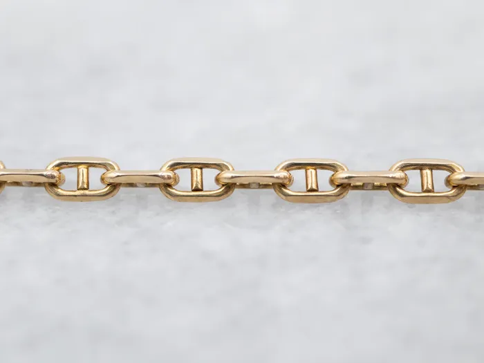 Necklaces Yellow Gold Anchor Link Chain with Lobster Clasp Market Square Jewelers Necklaces Yellow Gold Anchor Link Chain with Lobster Clasp Market Square Jewelers