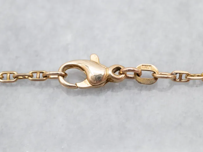 Necklaces Yellow Gold Anchor Link Chain with Lobster Clasp Market Square Jewelers Necklaces Yellow Gold Anchor Link Chain with Lobster Clasp Market Square Jewelers