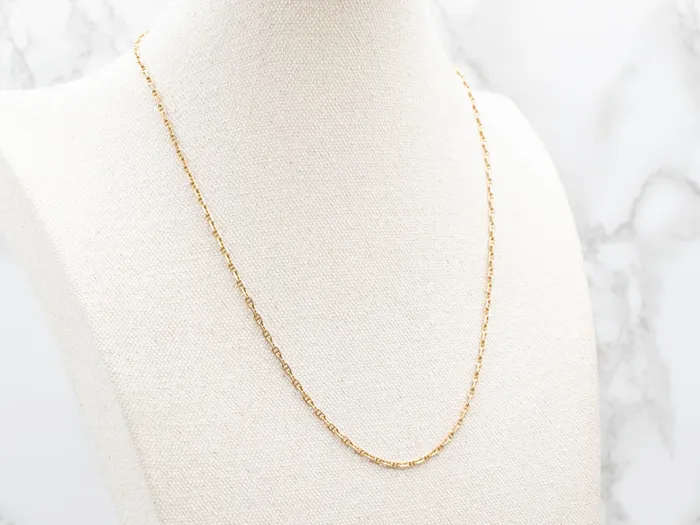 Necklaces Yellow Gold Anchor Link Chain with Lobster Clasp Market Square Jewelers Necklaces Yellow Gold Anchor Link Chain with Lobster Clasp Market Square Jewelers