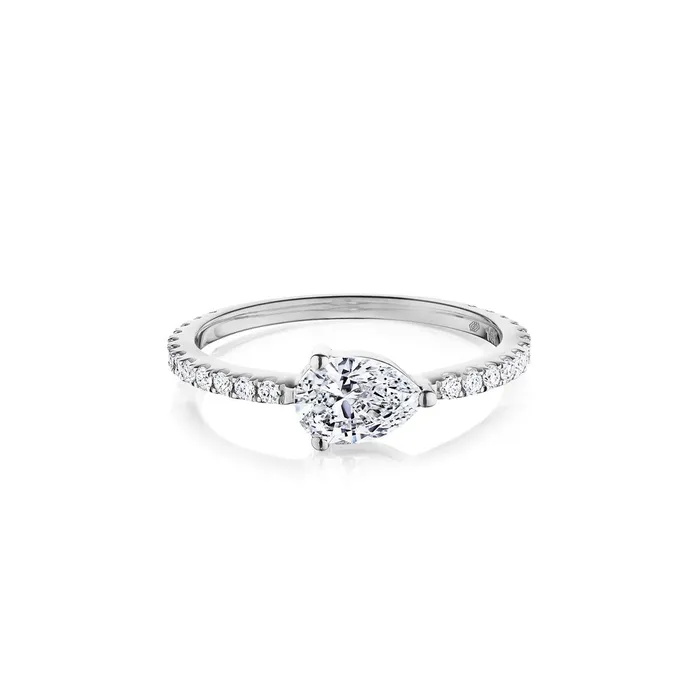 Pear Brilliant Cut Diamond Ring CH Collection Rings