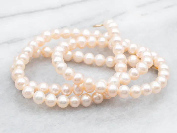 Pink Freshwater Pearl Strand Necklace with Spring Ring Clasp Market Square Jewelers Necklaces Pink Freshwater Pearl Strand Necklace with Spring Ring Clasp Market Square Jewelers Necklaces
