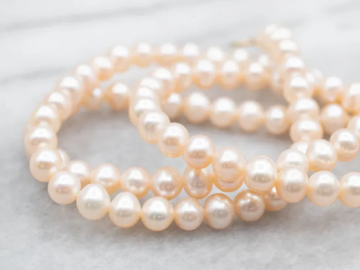 Pink Freshwater Pearl Strand Necklace with Spring Ring Clasp Market Square Jewelers Necklaces Pink Freshwater Pearl Strand Necklace with Spring Ring Clasp Market Square Jewelers Necklaces