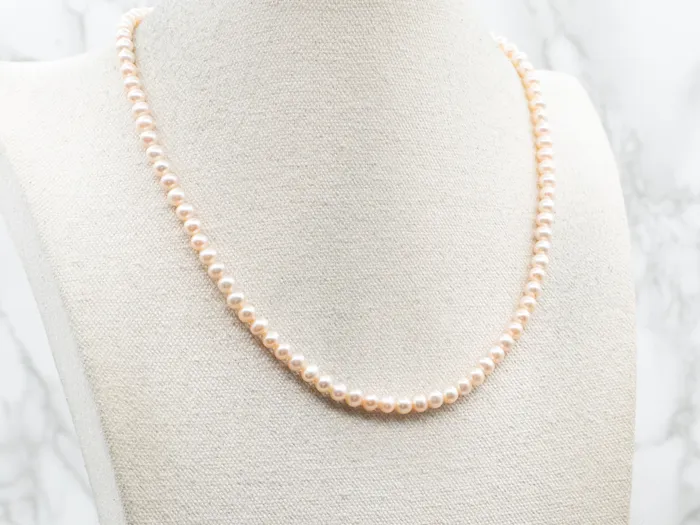 Pink Freshwater Pearl Strand Necklace with Spring Ring Clasp Market Square Jewelers Necklaces Pink Freshwater Pearl Strand Necklace with Spring Ring Clasp Market Square Jewelers Necklaces