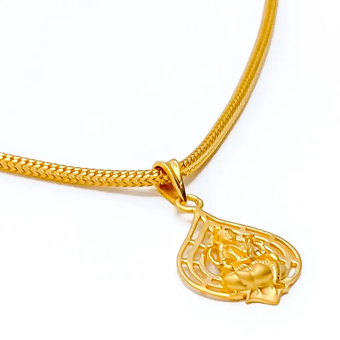 PreStyled Sets Andaaz Jewelers Priceless Evergreen 22k Gold Lakshmi Pendant