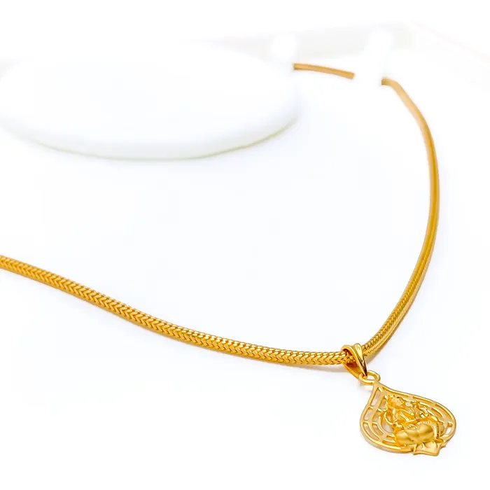 PreStyled Sets Andaaz Jewelers Priceless Evergreen 22k Gold Lakshmi Pendant