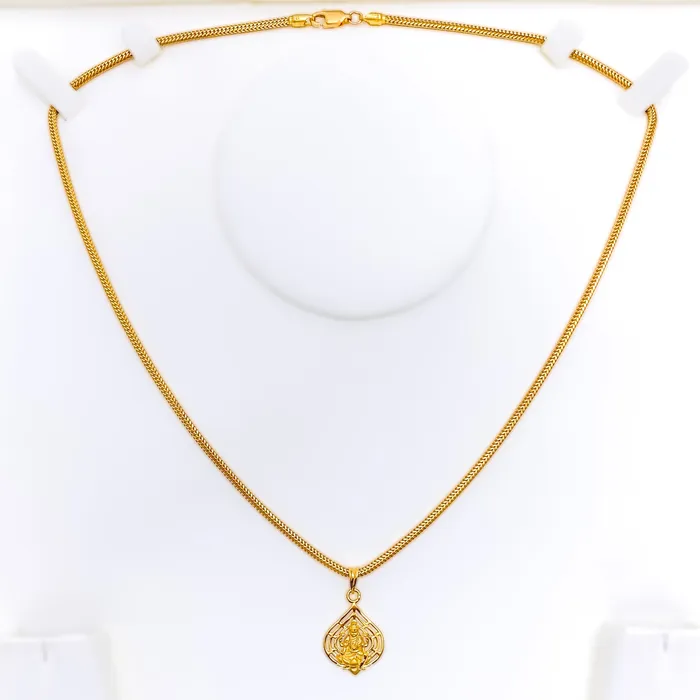PreStyled Sets Andaaz Jewelers Priceless Evergreen 22k Gold Lakshmi Pendant