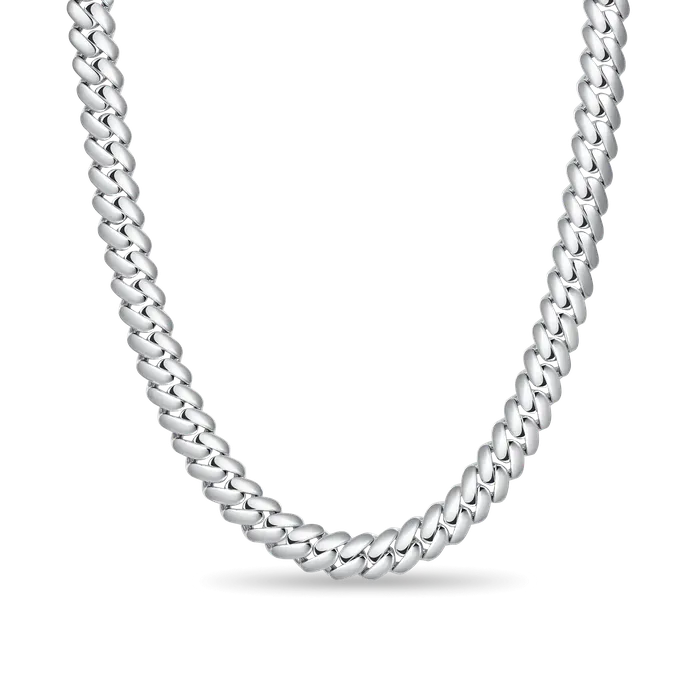 PreStyled Sets aporro Plain Gold Cuban Link Chain 8mm