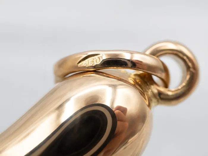 PreStyled Sets Market Square Jewelers Yellow 18Karat Gold Italian Horn Pendant PreStyled Sets Market Square Jewelers Yellow 18Karat Gold Italian Horn Pendant