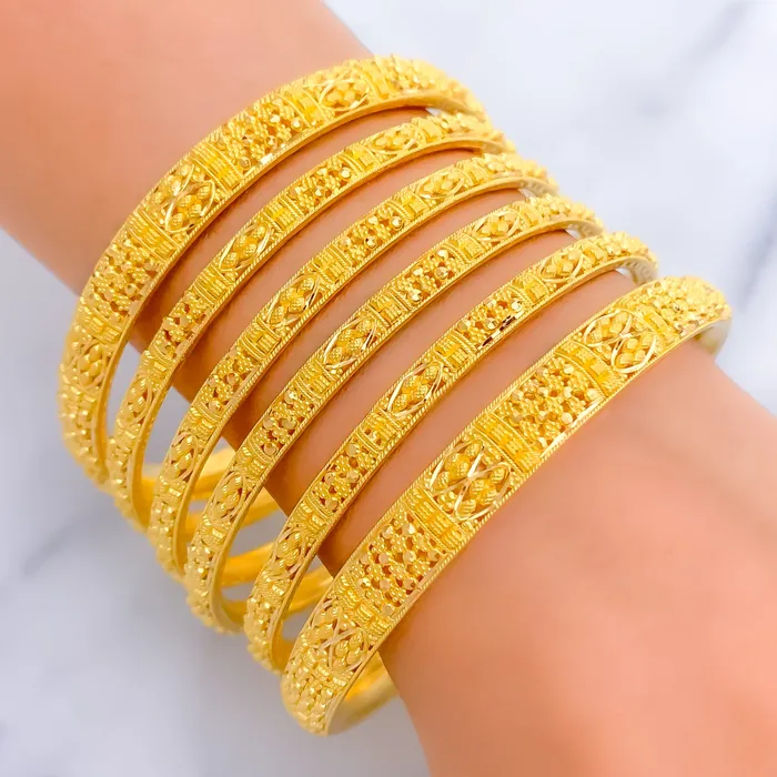 PreStyled Sets Signature Heirloom 22k Gold Bangle Set Andaaz Jewelers