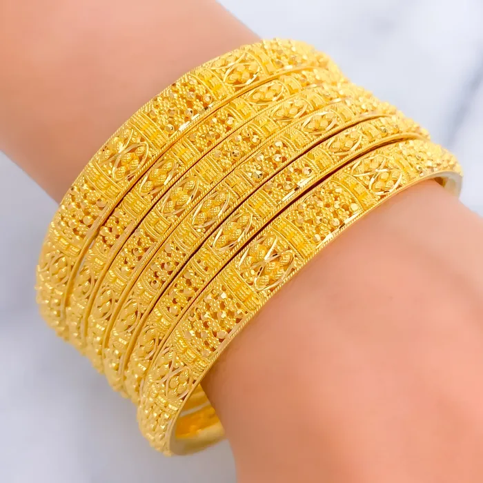 PreStyled Sets Signature Heirloom 22k Gold Bangle Set Andaaz Jewelers