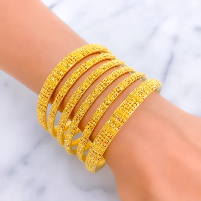 PreStyled Sets Signature Heirloom 22k Gold Bangle Set Andaaz Jewelers