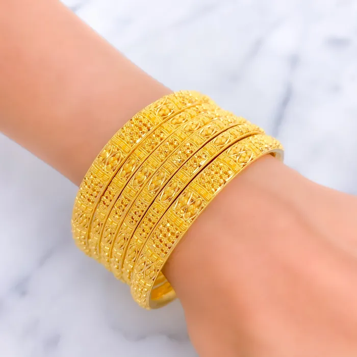 PreStyled Sets Signature Heirloom 22k Gold Bangle Set Andaaz Jewelers