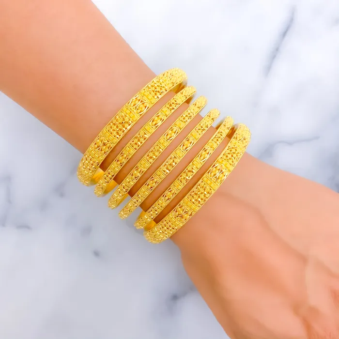 PreStyled Sets Signature Heirloom 22k Gold Bangle Set Andaaz Jewelers