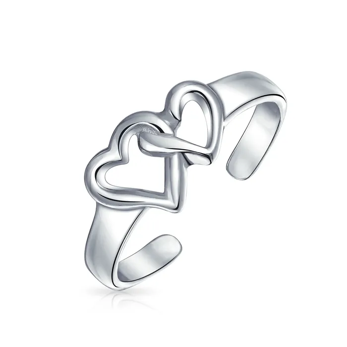 Rings BlingJewelry Wholesale Romantic Midi Finger Infinity Love Knot Toe Ring in Polished Sterling Silver Rings BlingJewelry Wholesale Romantic Midi Finger Infinity Love Knot Toe Ring in Polished Sterling Silver