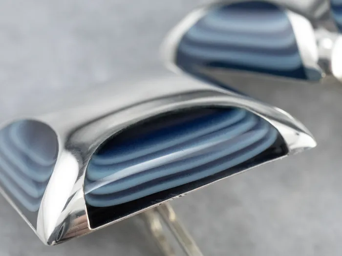 Rings Blue Glass Sterling Silver Cufflinks Market Square Jewelers Rings Blue Glass Sterling Silver Cufflinks Market Square Jewelers