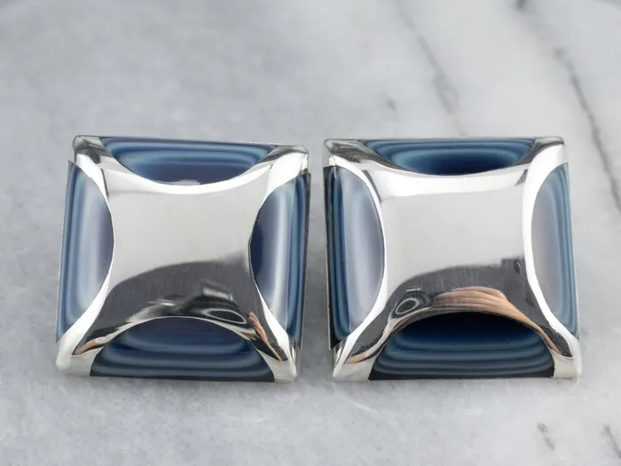 Rings Blue Glass Sterling Silver Cufflinks Market Square Jewelers Rings Blue Glass Sterling Silver Cufflinks Market Square Jewelers