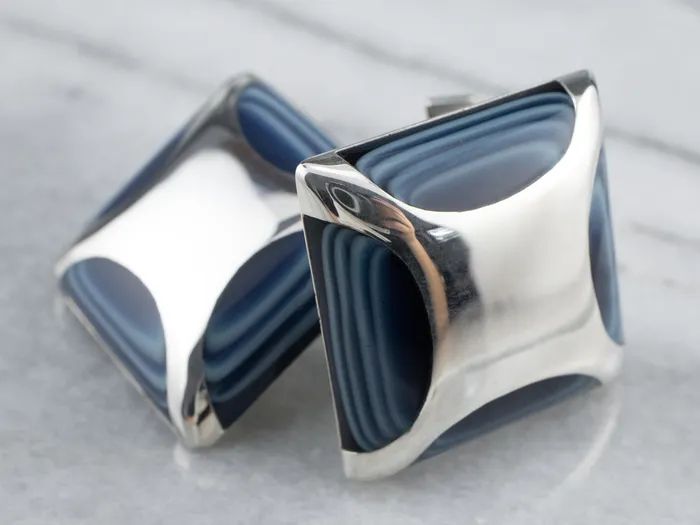 Rings Blue Glass Sterling Silver Cufflinks Market Square Jewelers Rings Blue Glass Sterling Silver Cufflinks Market Square Jewelers