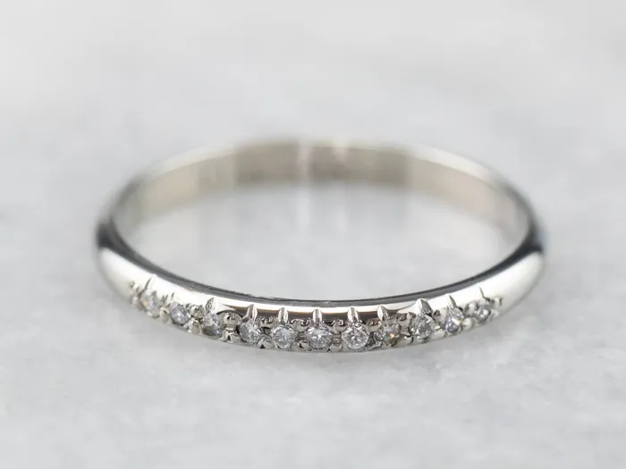 Rings Diamond White Gold Wedding Band Market Square Jewelers