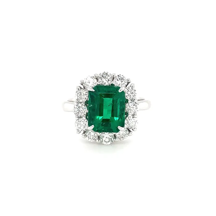 Rings Emerald Diamond Ring CH Collection