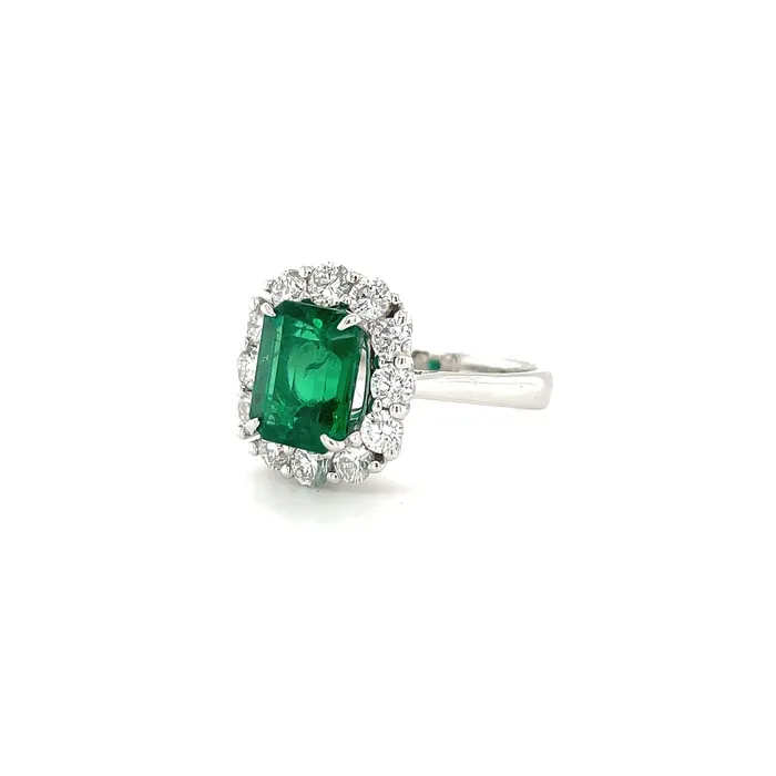 Rings Emerald Diamond Ring CH Collection