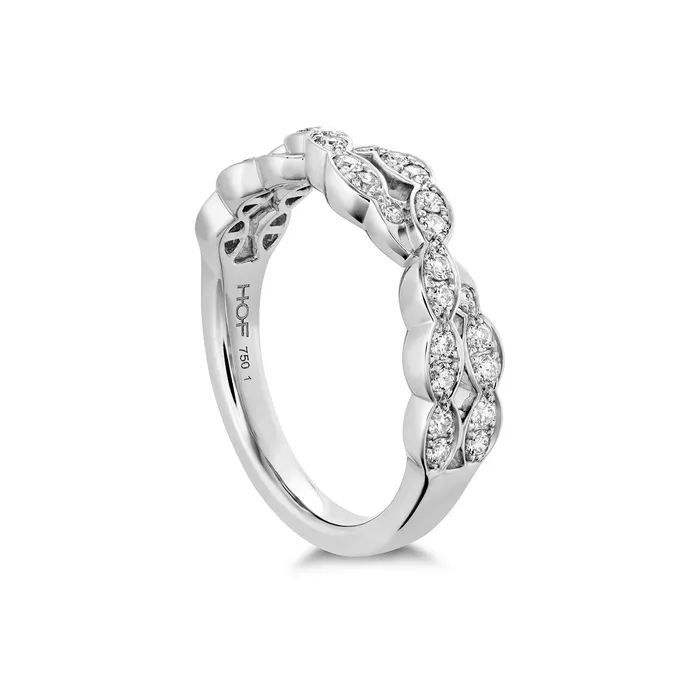 Rings Hearts on Fire Hearts On Fire Lorelei Floral Diamond Double Twist Band Rings Hearts on Fire Hearts On Fire Lorelei Floral Diamond Double Twist Band
