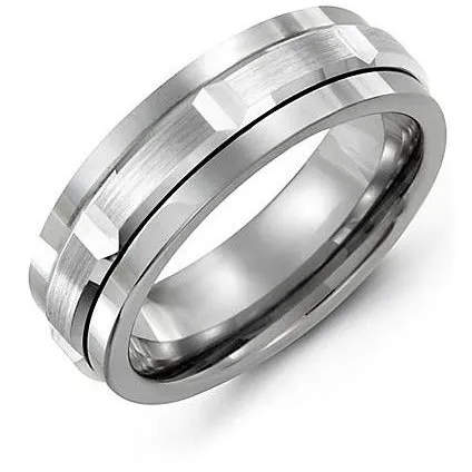 Rings Madani 7mm Cobalt 14K White Gold Ring