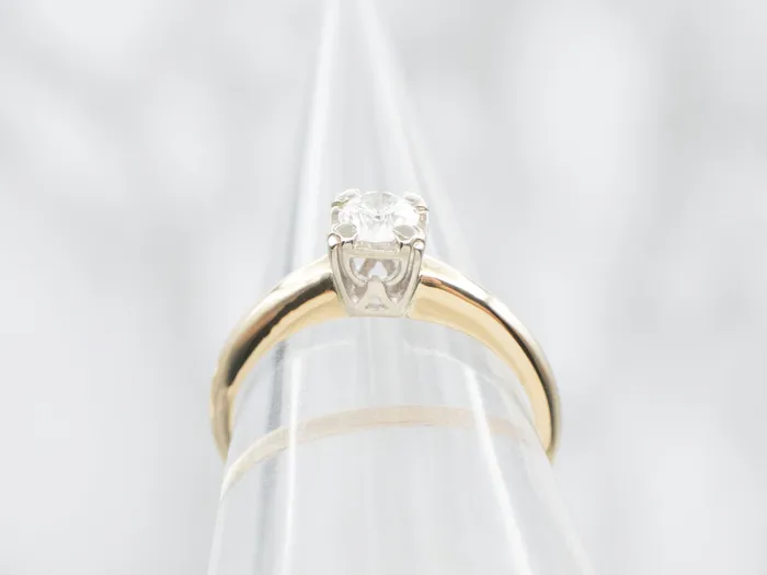 Rings Market Square Jewelers Classic Two Tone Diamond Solitaire Engagement Ring Rings Market Square Jewelers Classic Two Tone Diamond Solitaire Engagement Ring