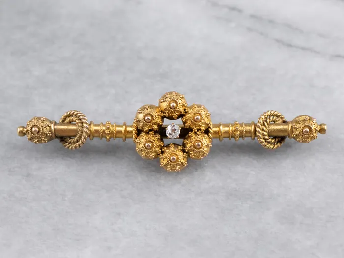 Rings Market Square Jewelers Etruscan Revival Old Mine Cut Diamond Victorian Brooch Rings Market Square Jewelers Etruscan Revival Old Mine Cut Diamond Victorian Brooch