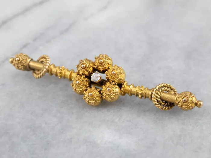 Rings Market Square Jewelers Etruscan Revival Old Mine Cut Diamond Victorian Brooch Rings Market Square Jewelers Etruscan Revival Old Mine Cut Diamond Victorian Brooch