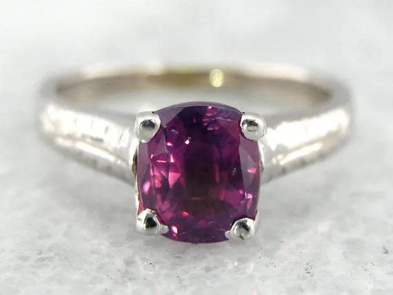 Rings Market Square Jewelers Fuchsia Pink Sapphire and Minimalist White Gold Engagement Ring Rings Market Square Jewelers Fuchsia Pink Sapphire and Minimalist White Gold Engagement Ring