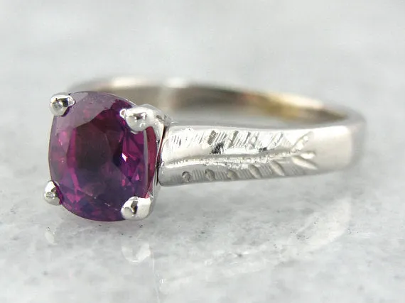 Rings Market Square Jewelers Fuchsia Pink Sapphire and Minimalist White Gold Engagement Ring Rings Market Square Jewelers Fuchsia Pink Sapphire and Minimalist White Gold Engagement Ring