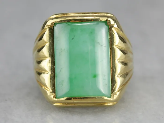 Rings Market Square Jewelers Mens Retro Era Jadeite Ring Rings Market Square Jewelers Mens Retro Era Jadeite Ring