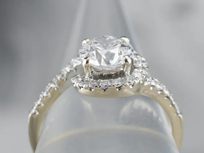 Rings Market Square Jewelers Modern GIA Round Brilliant Diamond Bypass Engagement Ring Rings Market Square Jewelers Modern GIA Round Brilliant Diamond Bypass Engagement Ring