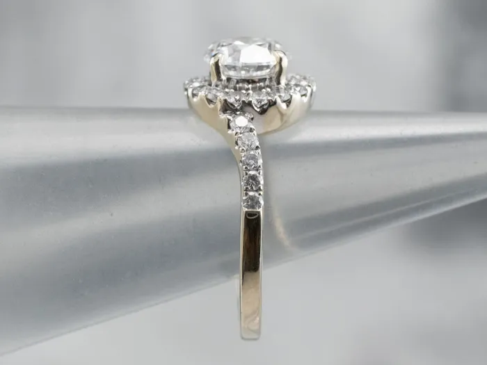 Rings Market Square Jewelers Modern GIA Round Brilliant Diamond Bypass Engagement Ring Rings Market Square Jewelers Modern GIA Round Brilliant Diamond Bypass Engagement Ring