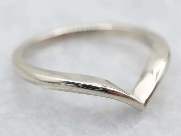 Rings Market Square Jewelers Modernist White Gold V Band Rings Market Square Jewelers Modernist White Gold V Band
