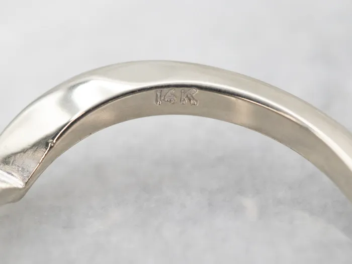 Rings Market Square Jewelers Modernist White Gold V Band Rings Market Square Jewelers Modernist White Gold V Band