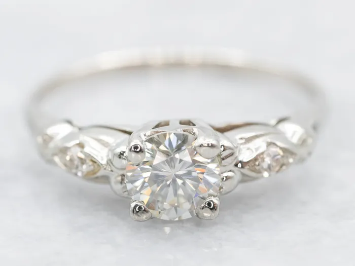 Rings Market Square Jewelers Sweet Retro Era Diamond Engagement Ring