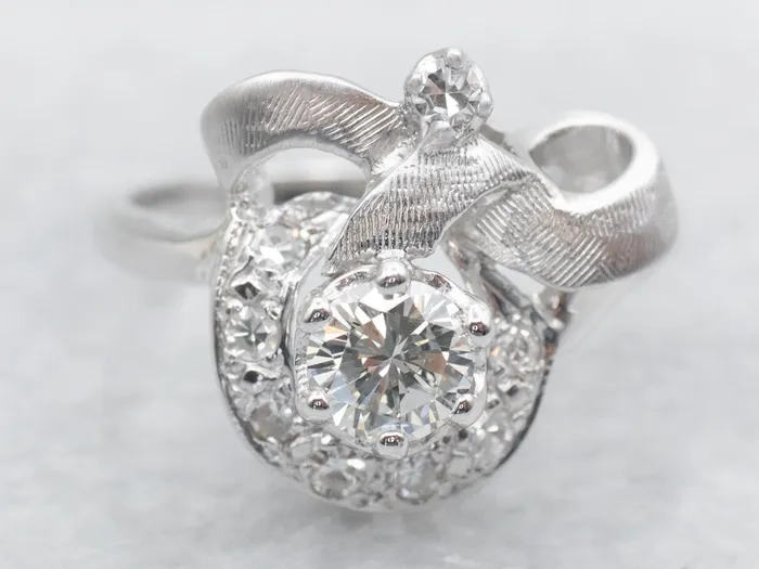 Rings Market Square Jewelers Textured White Gold Diamond Engagement Ring Rings Market Square Jewelers Textured White Gold Diamond Engagement Ring