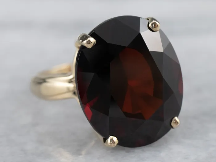 Rings Market Square Jewelers Vintage Gold Garnet Ring